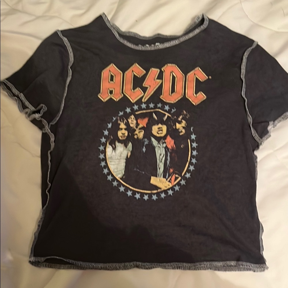 AC/DC Kids Black Graphic T-Shirt